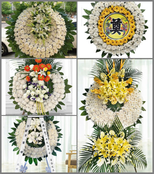 山西运城闻喜县河底镇大尾沟村花圈速递